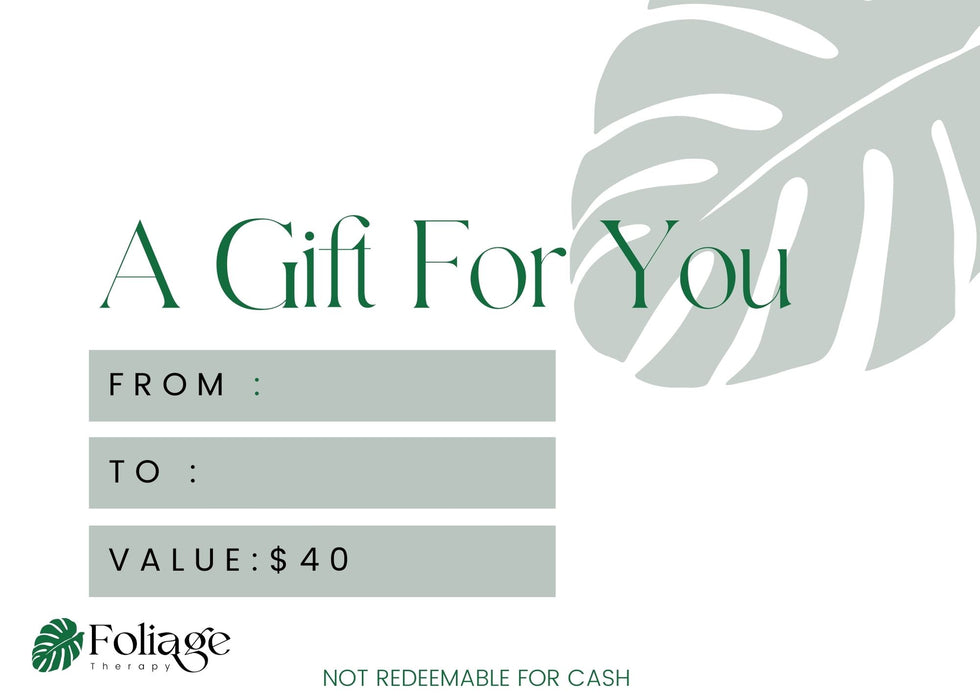 Foliage Therapy Gift Card