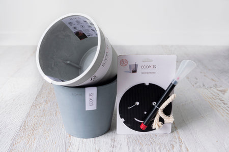 Ecopot watering system with ecopot Amsterdam pots