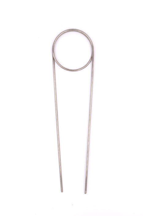 Stainless steel trellis on white background