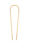 Brass plant totem on white background