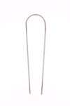 Stainless steel plant totem on white background